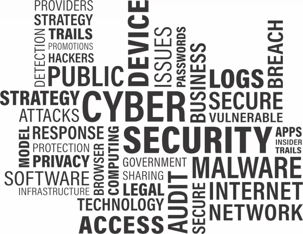 mots, nuage, cyber