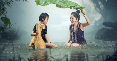 Bonheur, joie, pluie