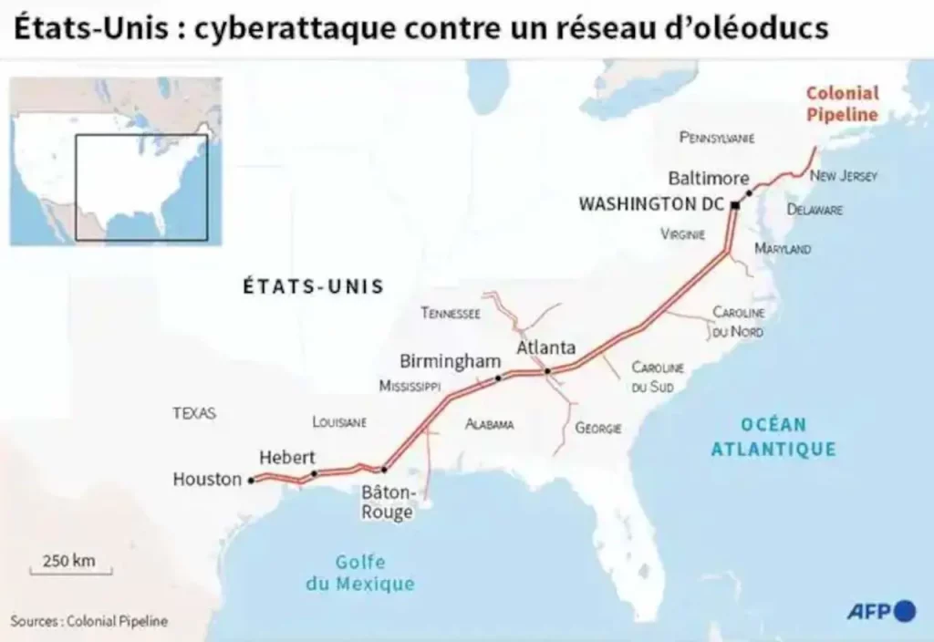 Colonial, carte, USA