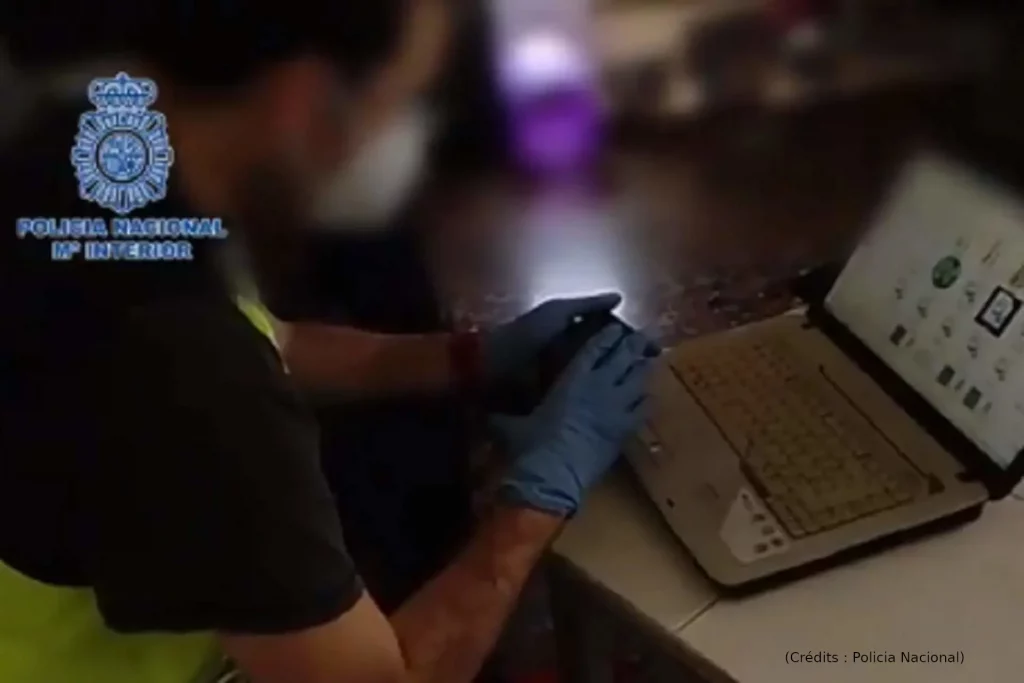 Vidéo, police, capture