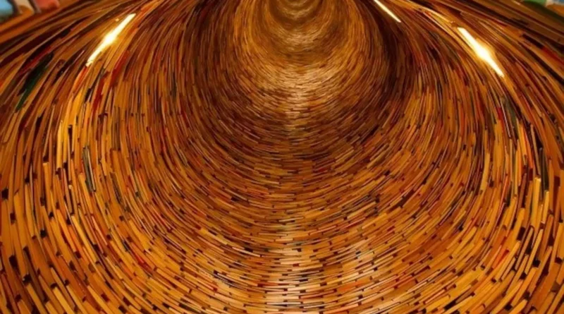 Spirale, livre, bibliothèque