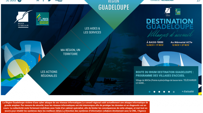 Une cyberattaque de « grande ampleur » de la région Guadeloupe