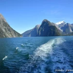 bateau, nature, trainée