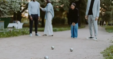Pétanque, couple, jeu