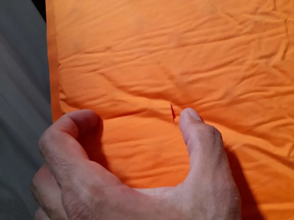 matelas, orange, main