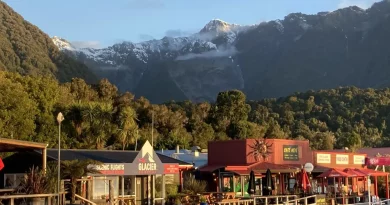 Montagne, village, New-Zealand