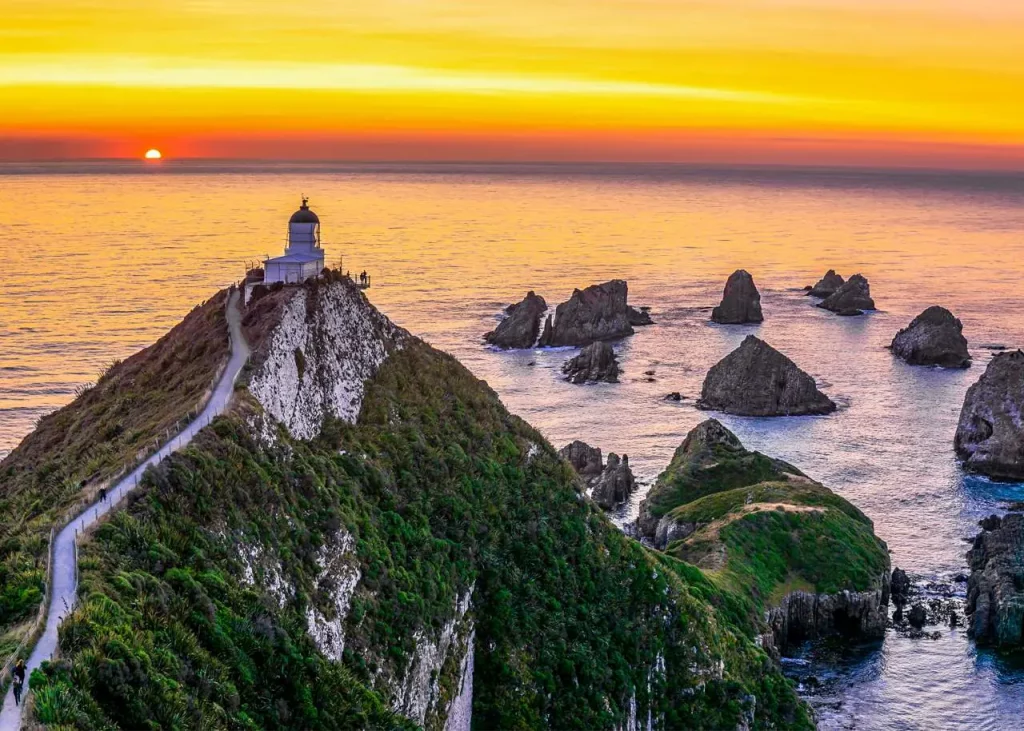 phare, océan, soleil