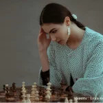 Échec, cerveau, femme