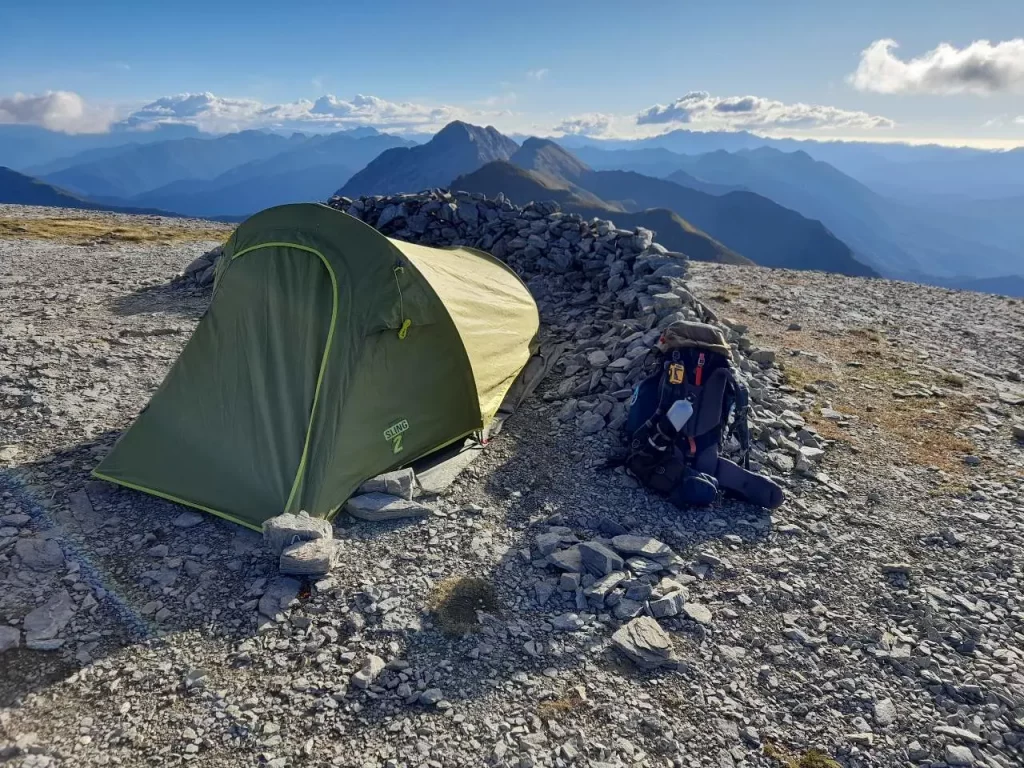 Trek, vue, camping