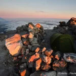 Taranaki, sunset, soleil
