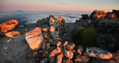 Taranaki, sunset, soleil