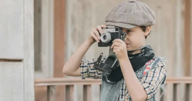 Enfant, casquette, photo