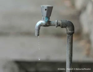 Fuite, eau, robinet