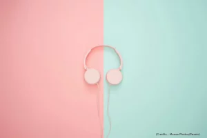 Casque, Bluetooth, rose