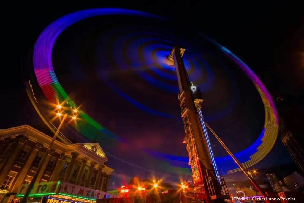 Roue, foire, photographie