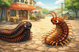 Centipéde, illustration, mille-pattes