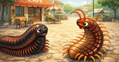 Centipéde, illustration, mille-pattes