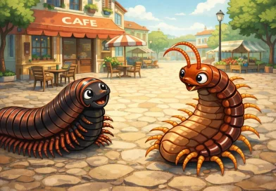 Centipéde, illustration, mille-pattes